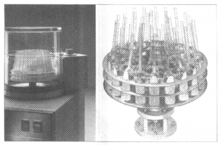 離心附件用真空制冷法把產品凍成斜面形狀